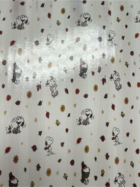 Peanuts Snoopy Fall Fabric Shower Curtain